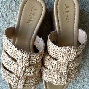 J. Crew Beige Woven Sandals